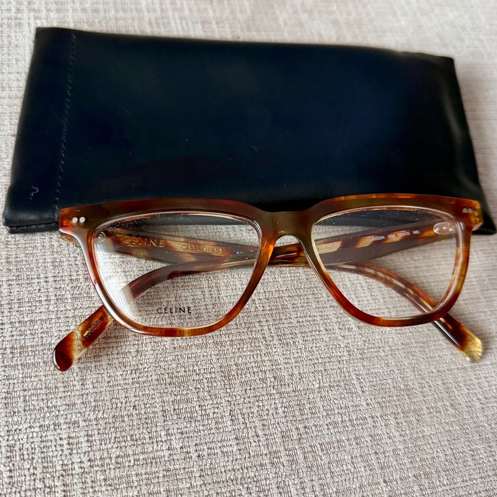 Celine CL50009I Optical Frames in Blonde Havana